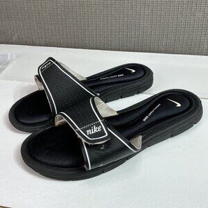 Nike Womens Comfort Slide Sandals Size 6 Black & White
